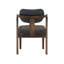 Chaise d'appoint rembourrée en cuir véritable Zaphiro