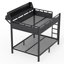 Lit superposé en métal double avec rangement et ports USB-186146083