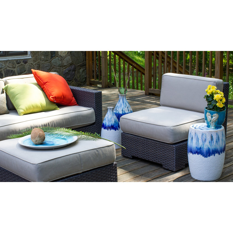 Vase plat Fusion Ombre, H 17,5 po x l 9 po x P 6 po