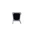 Chaise d'appoint en tissu gris 2 unités - Confortable avec garniture de perles