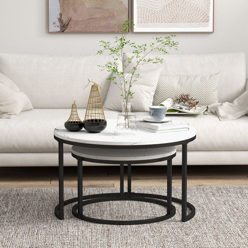 Cotten Frame Coffee Table, White