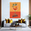 Art mural rétro rafraîchissant orange Spirz-1964013475