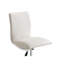 Tabouret de bar moderne à texture réglable en similicuir / chrome-494467442