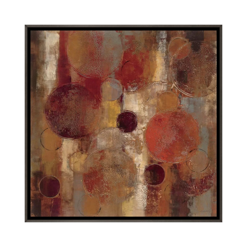 «Oriental Bazar II» par Silvia Vassileva - reproduction d'art, Toile encadrée de bois rustique foncé, Aucun mat