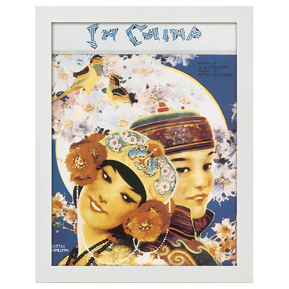 Leinwandbild Vintage Music Cover in China