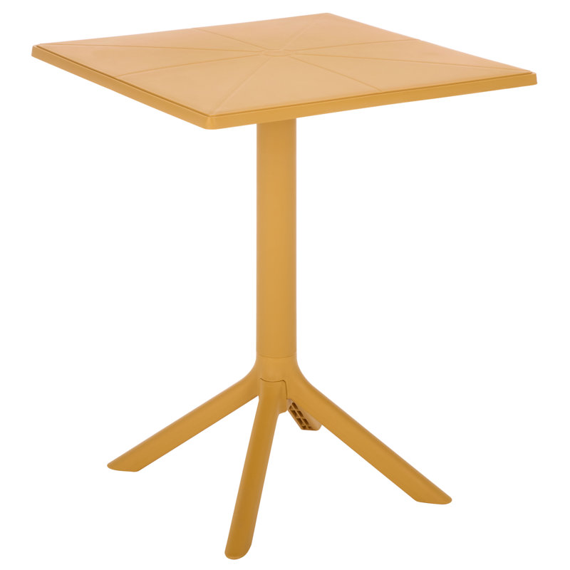 Azalaya Square Bistro Table, Yellow