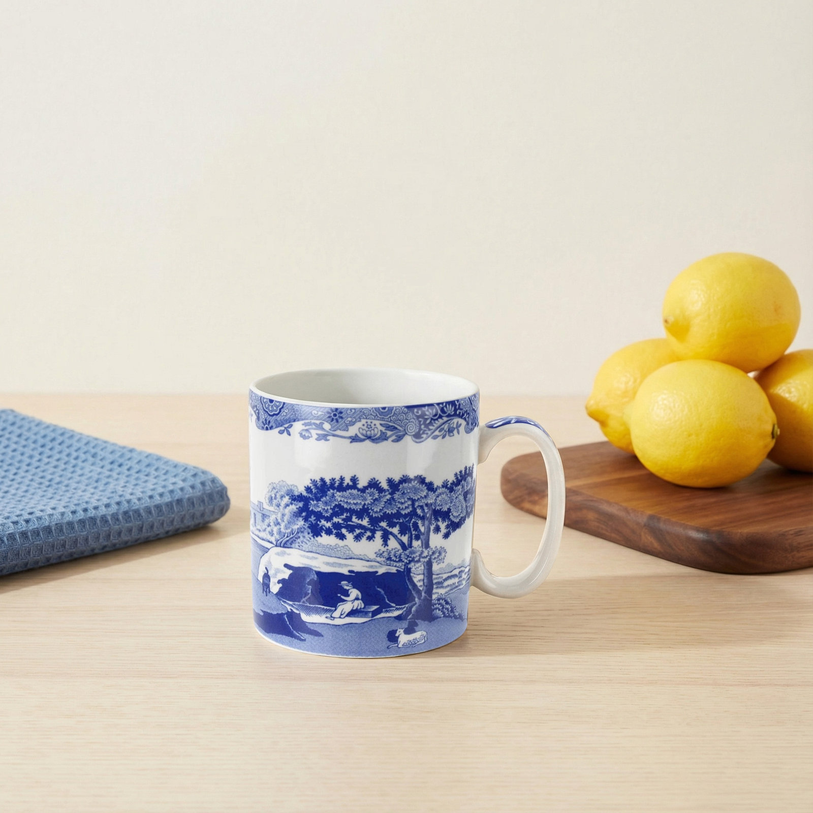 Blue Italian Earthenware Mug