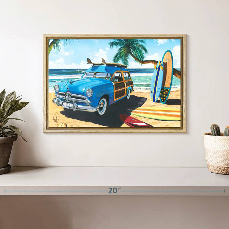 Amis tropicaux tropicaux, Cadre flottant en bois naturel, 13 po x 9 po
