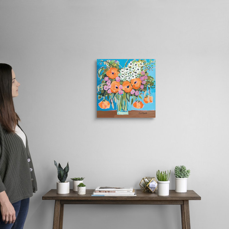 Reproduction d’art sur toile réfléchie par Kait Roberts, H 16 po x l 16 po x P 1,25 po, Toile tendue