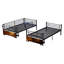 Lit superposé en métal, taille simple, chargement, caractéristiques, rangement, sans sommier, usure, divisé en 2 lits pour garde-corps de chambre à coucher moderne, salon séparable