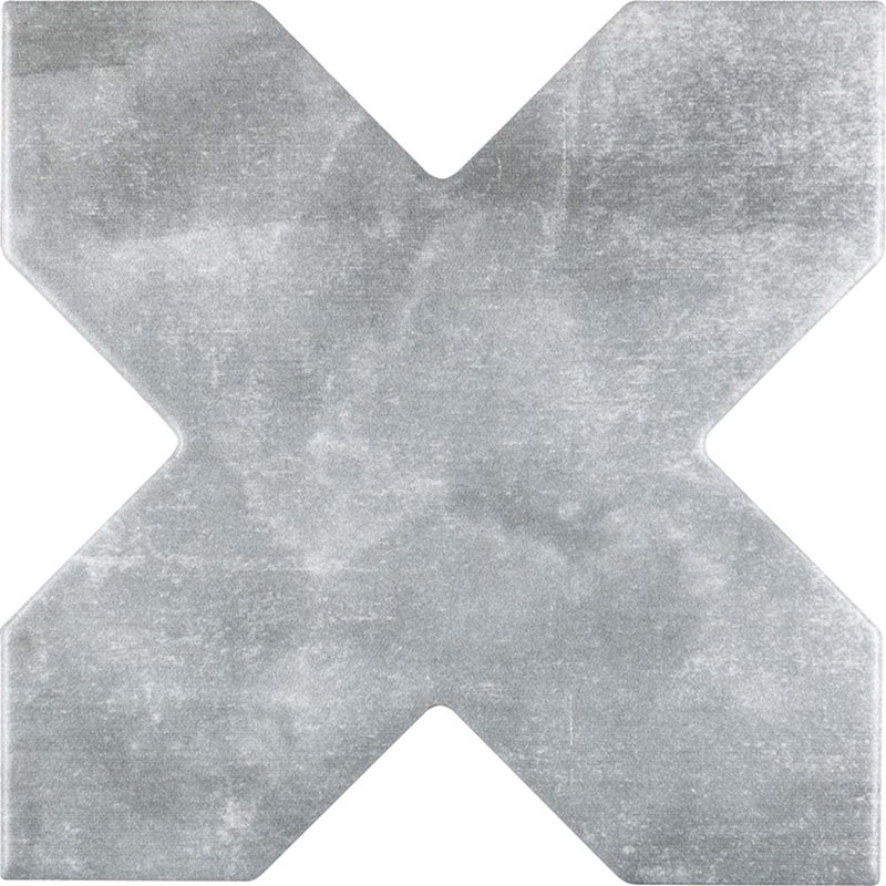Carrelage de sol et céramique en céramique blanche matte 5 po Siena (10,76 pieds carrés / caisse), Blanc / gris clair, Mat