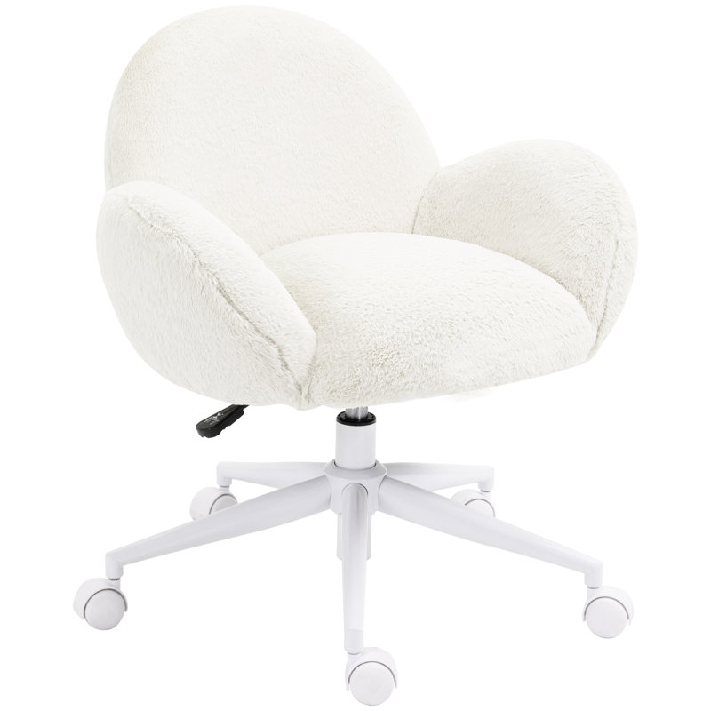 Adir Office Chair, White, White