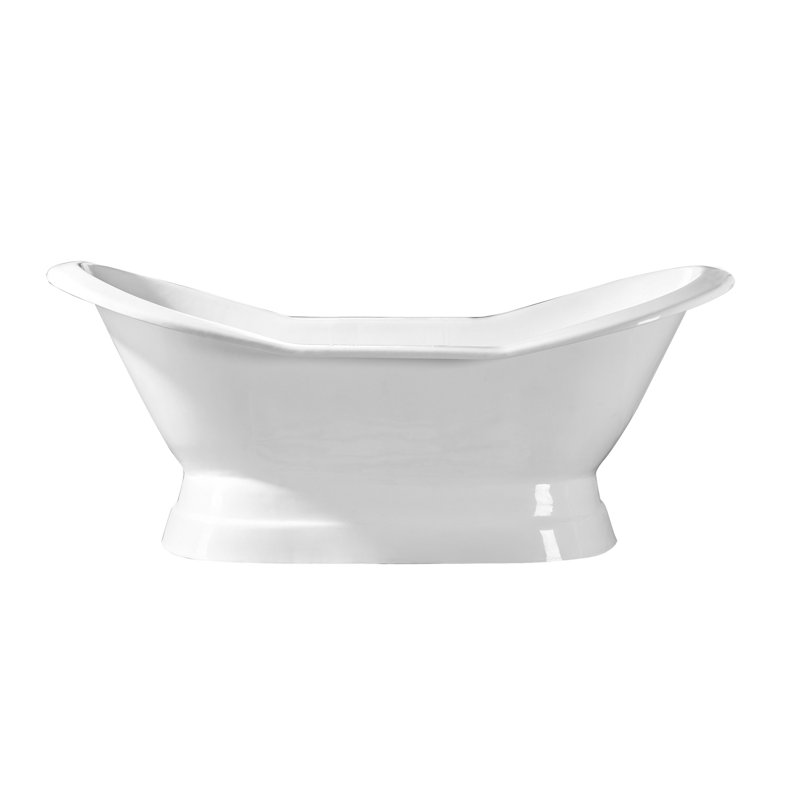 Baignoire de trempage autoportante en fonte 61 "x 30"