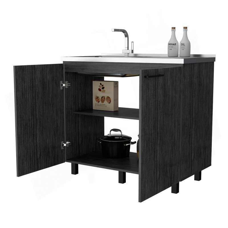 Lavabo et armoire Smokey Oak