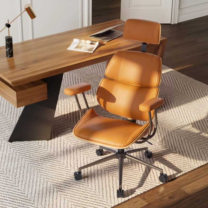 Ergonomic Office Chair Executive Swivel Chair, Brown