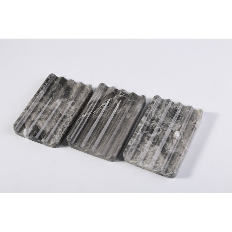 Plateau à savon en marbre naturel, Gris