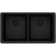 Quartz Classic 18.5" W x 33" L Double Basin Undermount Kitchen Sink