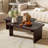 Rectangle Coffee Table With Splicing Design, Multifunctional Combination Table-2084978458