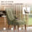 High Back Dining Chair with Ergonomic Curved Back, Padded Seat & Solid Wood Legs-1499108735
