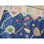 Tapis bleu marine unique de 8 pi x 9 pi 10 po