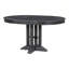 Table ronde extensible pour la salle à manger et la cuisine Trexm Farmhouse Table (noir)-1422018771
