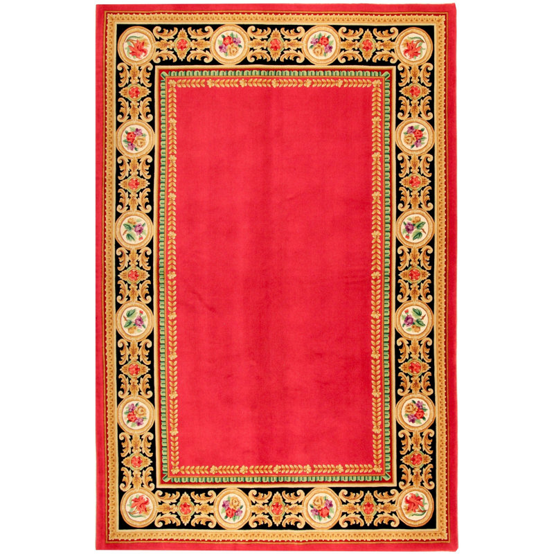 Via Como - 'Royal Gift Red' Rug - Size 6'7" X 9'10"