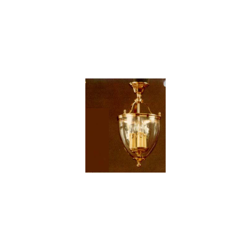 Cowie 3 - Light Urn Pendant, Polished Brass