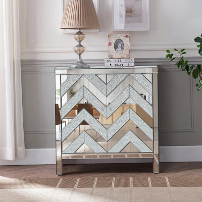 Armoire décorative élégante avec garniture de miroir