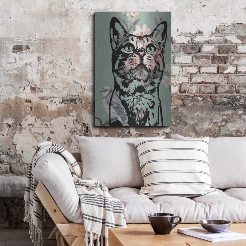«Bengal Love» par Dean Russo, art en métal, H 36 po x l 24 po