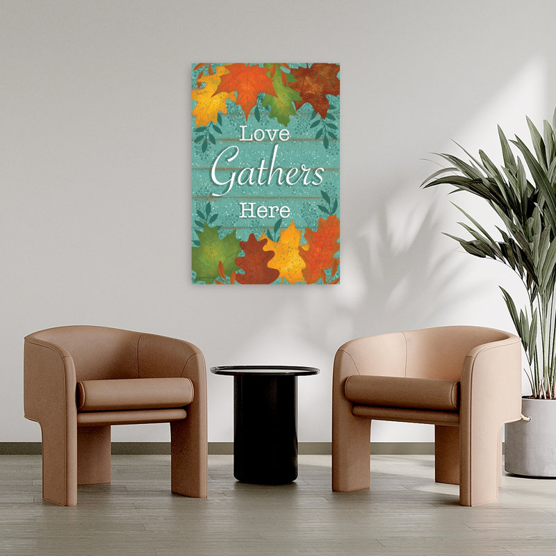 «Love Gather Here I», art contemporain de paysage abstrait, H 36 po x l 24 po