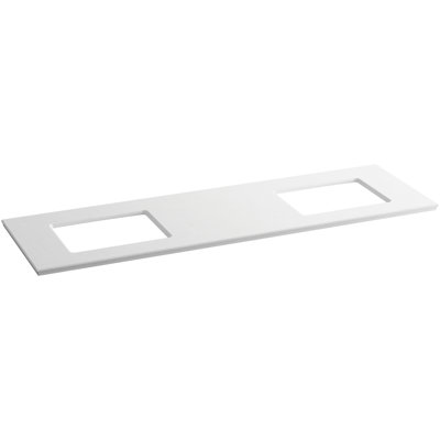 Solid/Expressions 73" Double Bathroom Vanity Top