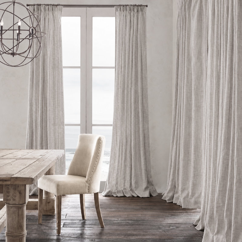 Aleyna Sheer Curtain Single Panel, 52" W x 108" L