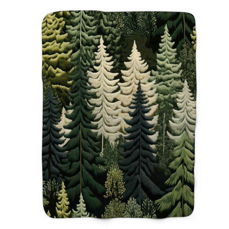 Couverture brodée Sherp, Lit simple