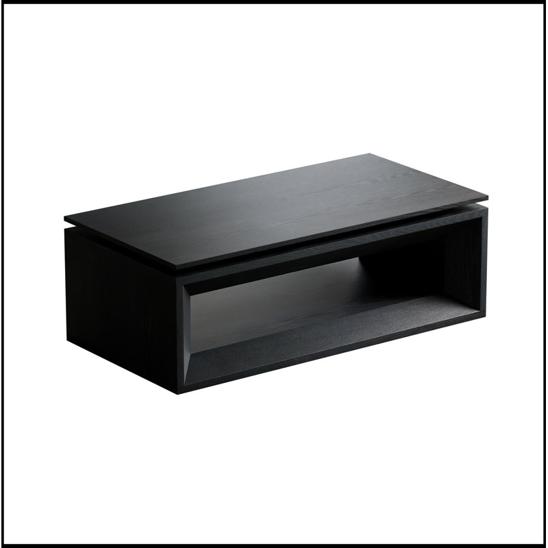 Tonasia relevable avec rangement et hauteur réglable, Black
