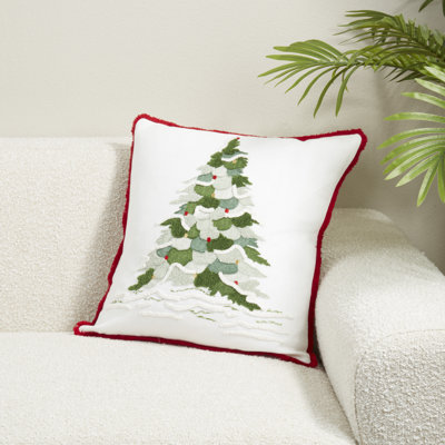 Christmas Tree Throw Pillow Cover