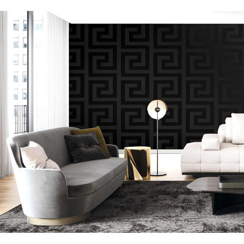  Papier peint non tissé Forte Designs, Noir