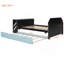 Lit avec lit gigogne, bureau et port USB-306572695