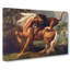 Lion Attacking a Horse by George Stubbs - Wrapped Canvas-64020684