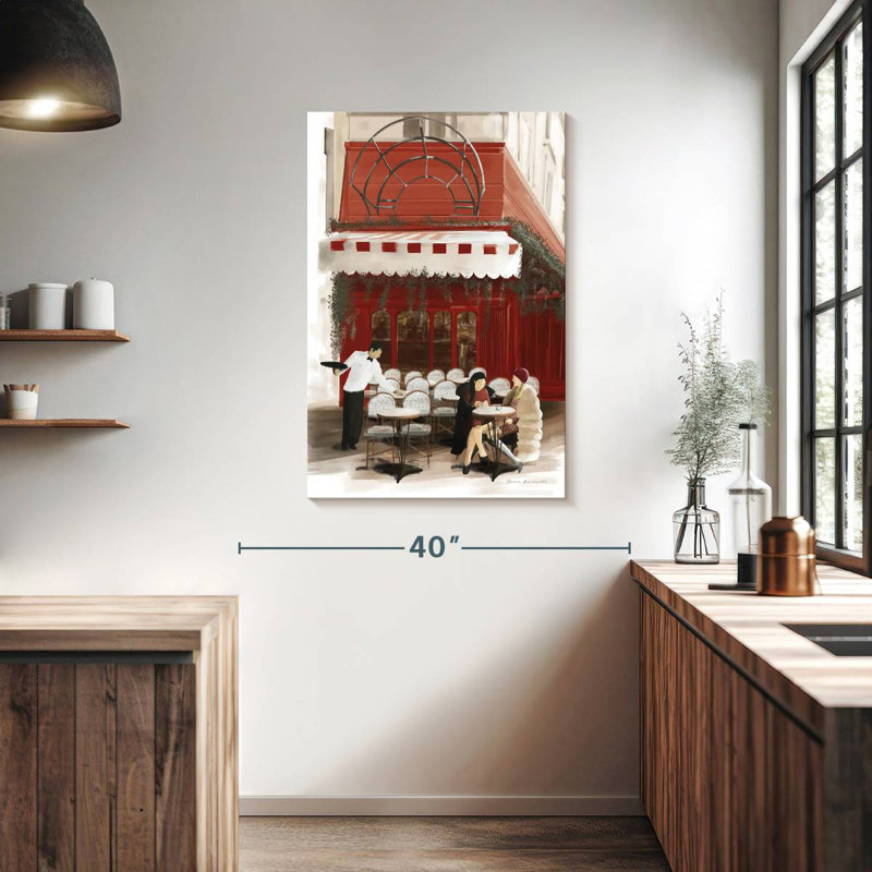 Lilie Paris Bistro Red, 39" H x 26" W