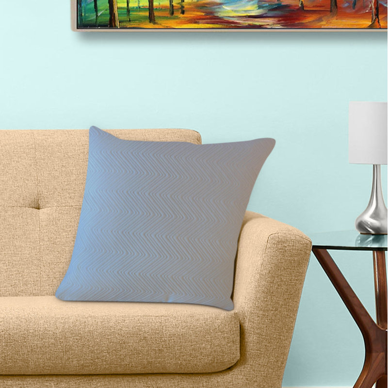 Coussin Raman, 22 po x 22 po, Gris, Coussin décoratif