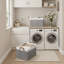 Bacs de rangement en tissu avec poignées, bacs pliables pour tablettes, placard, dortoir-1011834441-1037101988