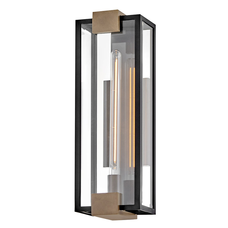 Hinkley Bergen Medium Wall Mount Lantern, 22" H x 7.5" W x 7.25" D