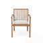 Ensemble de meubles de patio 5 pièces avec table en bois et 4 chaises rembourrées robustes-131993361