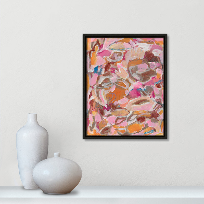 Romantic Vibes Print by Marisol Evora, 12.5'' W x 15.5'' H, Espresso Floater
