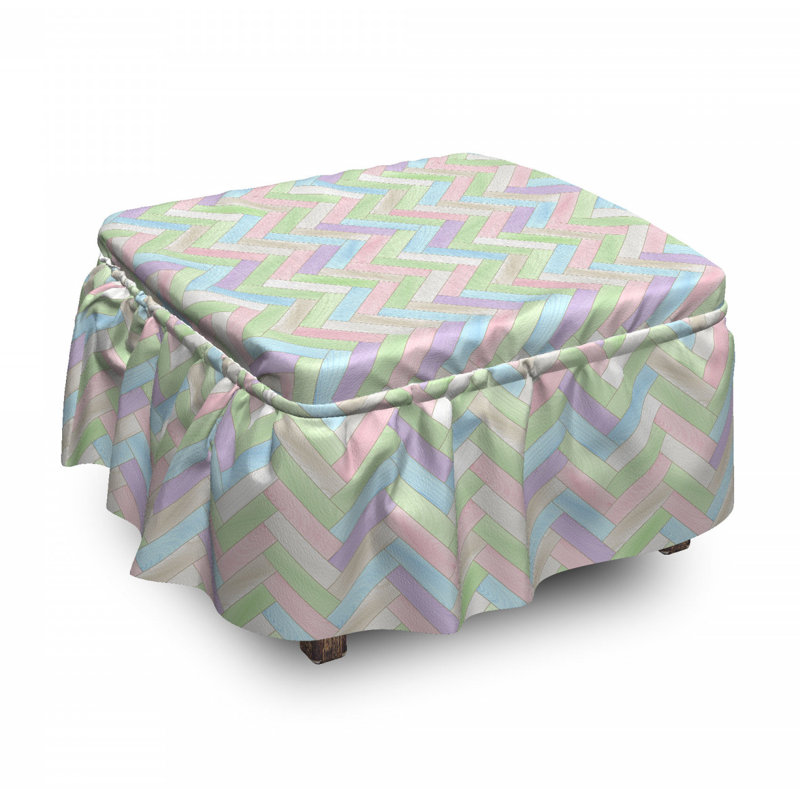 Box Cushion Ottoman Slipcover