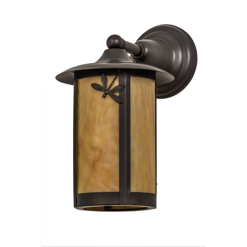 Rustic Lodge 1 - Light Outdoor Wall Lantern, 13"H x 8"W x 11"D
