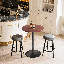 Table de bar ronde de 91 cm (36 po), table de bistrot/pub réglable en hauteur, table de cocktail moderne avec pied central-357776985-404812756