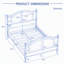 Base de lit plateforme Traditional-133209140-133209142