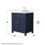 Meuble-lavabo simple autoportant 30 po avec plateau en quartz Beckett-108351788-108351786-108351787