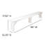 Ensemble de table de ferme pliable et deux bancs 8 pi x 40 po Dejon-873113445-873113440